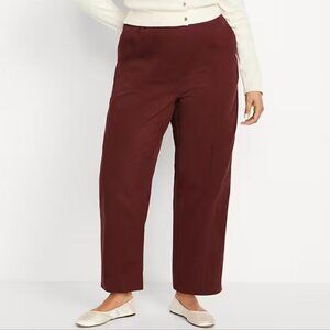 Old Navy High-Waisted Barrel Ankle Pants - NWT XL Mountain Wood